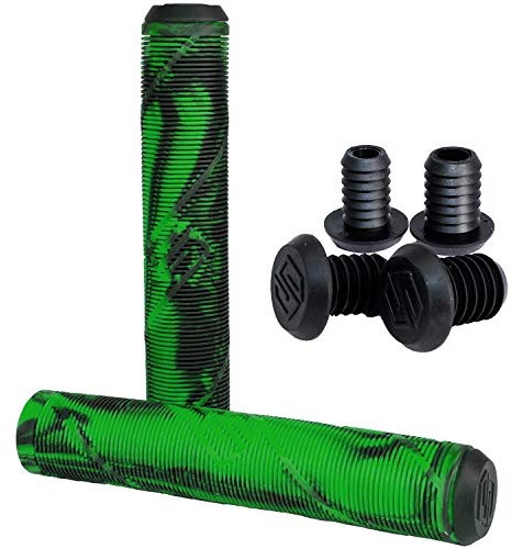Striker Stunt-Scooter/BMX Hand Griffe Soft lang + 2 x 2 Barends