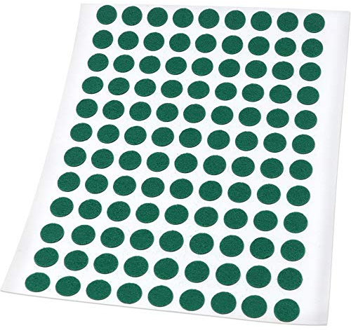 Adsamm FP-15-SA-GN-10-108-1 FP-15-SA-GN-10-108 108 x Felt Pads, Green, Diameter 10 mm