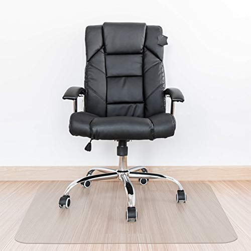 Kuyal Clear Chair mat for Hard Floors 120x120cm Transparent Floor Mats Wood/Tile Protection Mat for Office & Home