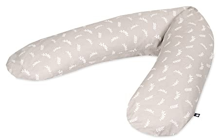 Julius Zöllner Jersey amningskudde ca. 190 cm | Fyllning 42 liter EPS-mikropärlor | Tillverkad i Tyskland | Skydd av 100% bomullsjersey | OEKO-TEX® Standard 100 | Twiggy
