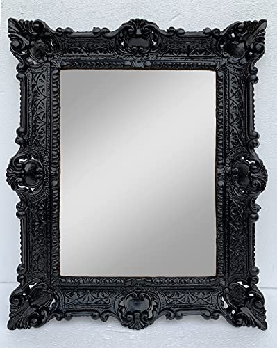 artissimo 3049 Cadre photo baroque noir avec verre de protection 56 x 46 cm Cadre photo antique