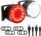 Hybrid LED Bike Lights Set - USB Rechargeable Front & Back Lights - Waterproof, 6 Modes, Easy Mount for Road & Mountain Bikes