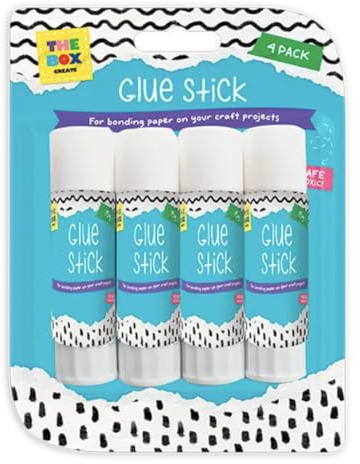 PRISTINE ENTERPRISE Glue Sticks contains 4 sticks of 15g that are perfect for bonding paper and cardboard. Kids friendly safe and non toxic Art and craft supply Each stick of glue is saf
