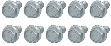 METALLIXITY 20Stk Flansch Sechskant Kopf Schrauben 5/16-18 x 5/8 Schraube | Sechskant Gezahnt Flansch Bolzen, Kohlenstoff Stahl, für Haus Bau Hardware Befestigungselemente