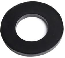 Nylon Flachscheibe M2 M2.5 M3 M4 M5 M6 M8 M10 M12 M14 M16 M18 M20 Hartplastik Dichtscheiben Schwarz Weiß Kunststoff für Schraube 10/100 Stück-M12x24x2mm 25 Stück-Hartschwarzes Nylon