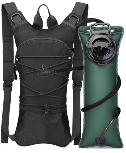 ATBP Taktischer Trinkrucksack mit 3 l Wasserblase, Militray Molle Wasserrucksack, Trinkrucksack für Herren, Wandern, Radfahren, Laufen