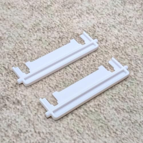 ULEIVA Twist Lock 2 Pieces White Replacement Part Compatible with Geberit 240934001 Suitable for Samba Twist Bolero Actuator Plate