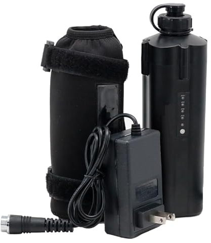 FREEDOH Batería de Iones de Litio de 14,8 voltios, batería de Carrete de Pesca eléctrica de 3,5 Ah, 5 Ah, 7 Ah y 10 Ah, batería de cabrestante eléctrico de 14,8 V con Cargador,14.8v10ah