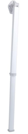 Verstellbares, Klappbares Tischbein aus Aluminiumlegierung, Ausziehbar 540–930 Mm, für Wohnmobil, Wohnmobil, Boot, Eloxiertes Silber, Geeignet für den Innen- und Außenbereich