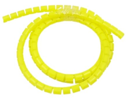Manchon de gestion des câbles flexible en spirale, Gaine de protection spirale for câbles de 2 mètres, plusieurs tailles, multicolore(Yellow,25mm inside diameter)