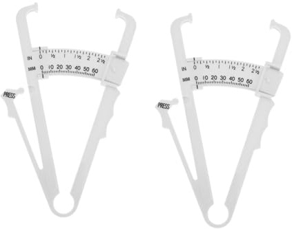 VINTORKY de Métrica 2piezas Grasa Resistencia Corporal Calibrador en Abs a Precisa Desgarros Cinta Medición y para Hombres y Mujeres