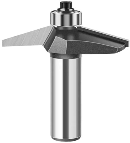 1 Stück 15°-Fasenfräser, Kantenformfräser, 12 mm Schaft, 1/2 Zoll, Gehrungsfräser, bündiger Fräser for Holzbearbeitung(03)
