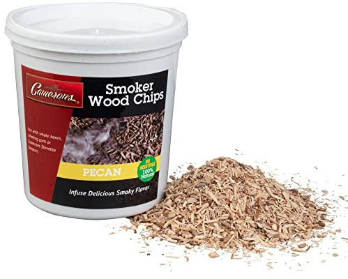 Camerons All Natural Extra Fine Pecan BBQ Wood Chips for Smokers, 1 Pint