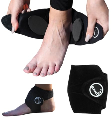 PROBAND The Ankle BandIT, One Size Fits Most, Compression Ankle Wrap, Reduce Pain, Tendonitis, Buritis, Ankle Sprain, Osteoarthritis, Plantar Fasciitis, Synovitis