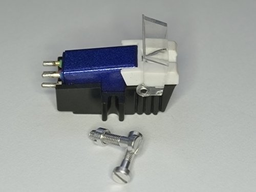 Blau Patrone und diamant nadel, montage schrauben Für DENON DP 62L, DP 11F, DP 23F, DP 300F, DP 30L, DP 35F, DP 37F, DP 45F, DP 47F, DP 51F, DP 52F, DP 57L, DP 59L, DP 60L, DP 72L, Abnehmer
