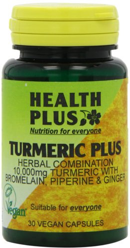 Health Plus HP638 Turmeric Plus Joint and Digestive Plant Supplement - 30 Capsules