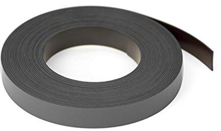 Magnet Expert® Black 12.7mm wide x 0.76mm thick Magnetic Gridding Tape (12.7mm x 0.76mm x 5 Metres)