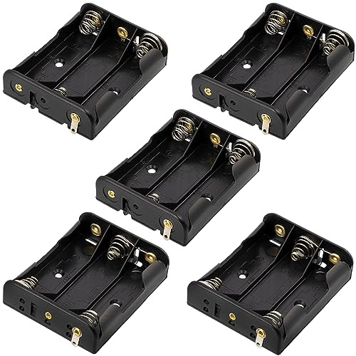 Aerzetix -5X Porte-Piles 3xAA LR6 - Boîtier pour 3 Piles ou Accus Fiche Prise Chassis Bec - C3431