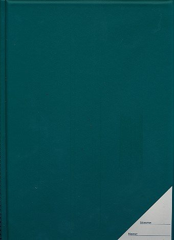 Notenmappe DIN A4 25 Taschen grün mit Karsichttaschen