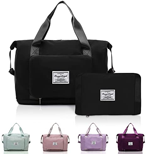 Bolsa de Viaje Plegable de Gran Capacidad, QLFJ-FurDec Bolsas Mano Ligeras E Extensible Impermeables, Adecuadas para los Fines de Semana, Noche, Vacaciones, Shopping, el Gimnasio