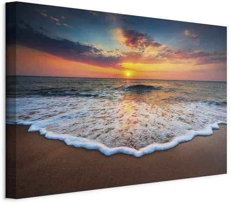 murando - Quadro Acustico Mare 1 pezzo schiuma acustica Quadri Moderni Camera da Letto Matrimoniale - Stampa su Tela - Pannelli Fonoassorbenti Decorativi - Fonoassorbente Acustiche