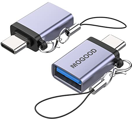 MOGOOD Adattatore da USB C Maschio a 3.0 Femmina - Convertitore OTG Compatibile Con Laptop, Caricabatterie e Altri Dispositivi USB-C