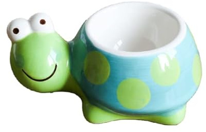 redchocol8® New Lovely Cute Hand Painted Turtle Egg Cup Ceramic Animal Dining Kitchen Gift