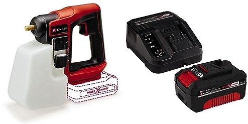 Einhell Akku-Drucksprühgerät GE-WS 18/10 Li Power X-Change (18 V, automatische Pumpe, 1 Liter Tank mit Skala, einstellbare Messingdüse, inkl. 4,0 Ah Akku und Ladegerät)