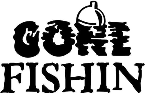 JIFENLI Autoaufkleber 15,5X10CM VERSCHWUNDEN FISCHIN BOBBER ANGELN FISCH Lustige Vinyl Aufkleber Motorrad Auto Aufkleber Auto-Styling