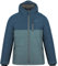 normani Kinder Winterjacke Steppjacke gefütterte Skijacke mit Schneefang wasserdichte Thermojacke mit Kapuze für Junge und Mädchen Farbe Blau Größe 122/128