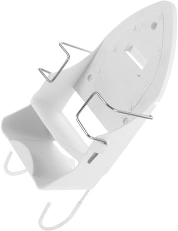 JEWEDECO Soporte Para Planchar Pared Estante De Almacenamiento Para Plancha Eléctrica Organizador De Planchar De Material Resistente Para Habitaciones Baños y Lavanderías Color Blanco