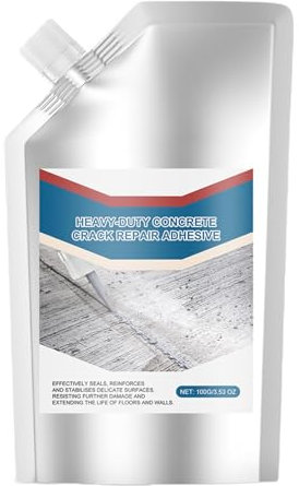 Concrete Crack Filler - Waterproof Concrete Repair Sealant | Concrete Crack Filler Caulk | Concrete Bonding Agent Quick-Drying Sealing Adhesive for Sealing Household Floor Wall Roof Cracks