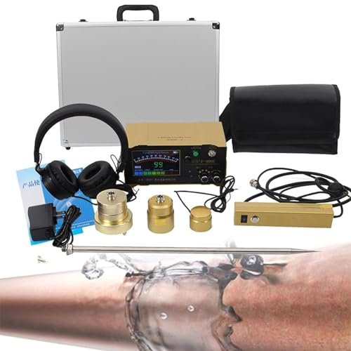Detector de fugas de agua subterráneo de 3 metros, sensor ultrasónico profesional de fugas de agua, detector de fugas de agua, sensor geófono de fugas de agua para uso doméstico y exterior