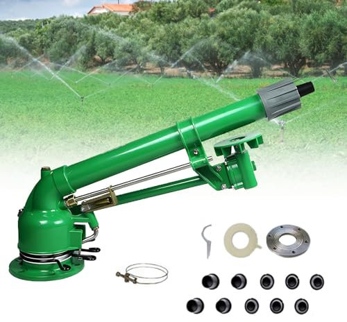 Arroseur Rotatif Automatisé, Rotation Lente 360° pour Grandes Surfaces, Canon à Eau pour Systèmes d'Irrigation Agricole
