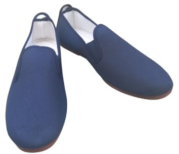 - Zapatillas de Lona Kung-fu con elástico. Niño/a (Azul, Sistema Tallas Calzado EU, Niño (2-5 años), Números, Mediano, 28)