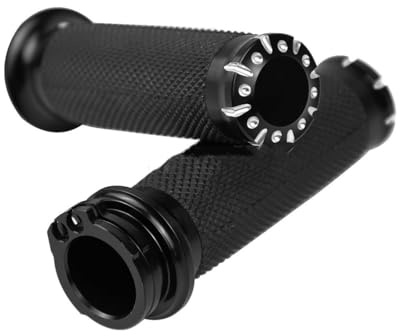 Motorrad CNC Lenker Handgriff 1'' 25mm Griff Bar Griffe Für Har&Ley Sportster XL 883 1200 Touring Dyna Softail Road King