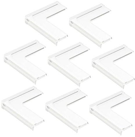Trasparente Paraspigoli 8 in Silicone Pezzi, Ragazzo Ragazza | Protezione Angoli Finestra e Mobili, Installazione Salda, Uso Semplice per Casa e Ufficio