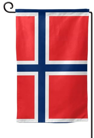Banderas de bandera noruega para exteriores, bandera duradera para patio, decoración de verano, perfecta para jardín y patio al aire libre