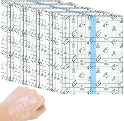 100Pcs Bandage Transparent Imperméable,BetterJonny 10 * 15cm Bandage Adhésif Extensible Pansement Tatouage Pansement De Film pour Sport Douches Tatouages