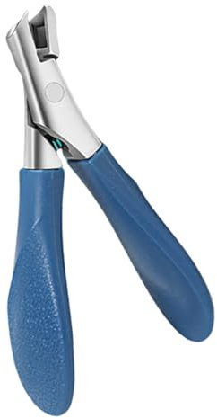 Zehennagelknipser für dicke Nägel, abgewinkelter Kopf, Zehen, mit breiter Backenöffnung, robuster Finger, ergonomischer langer Griff, Nagelknipser