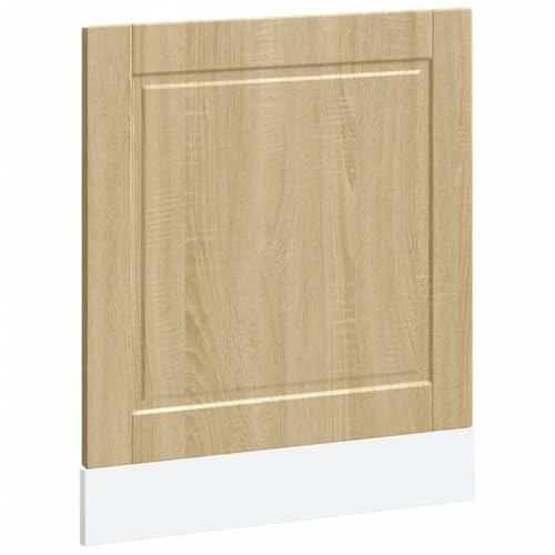 XHNIFBN Porto Panneau de lave-vaisselle en chêne Sonoma 60 × 1,5 × 67 cm, façade pour meuble bas de lave-vaisselle, cuisine standard