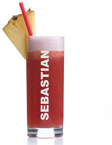 polar-effekt Wasserglas Longdrinkglas mit Gravur - Saftglas Barglas personalisiert mit Namen - Geschenk-Idee zum Geburtstag - Cocktail-Glas 485 ml