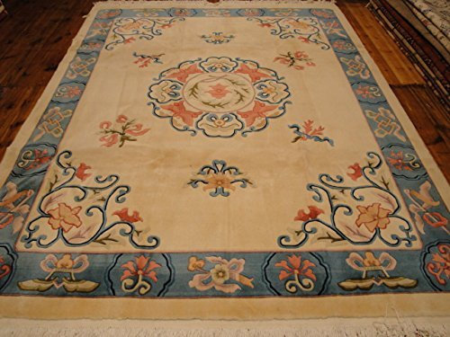 Handgeknüpfter China Orientteppich aus Schurwolle 300 x 232 cm Peking Design