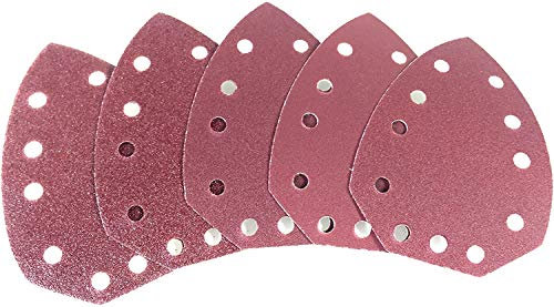 Juego de 5 – Juego de papel de lija para amoladora Parkside mano PAHS 10.8 A1, PAHS 12 A1, PHS 160 A1, PHS 160 B2, PHS 160 B3, PMS 130, XQ², XQ² se, dimensiones como phsz30 a1, phsz30b2, phsz30 C3 y phsz18 C3