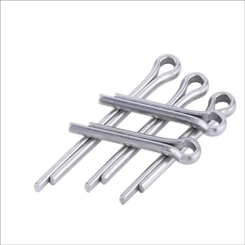 20 Stück 304 Edelstahl Splinte Pin Clip Schlüsselverschluss für Automobilmontage M4 x 65 mm.