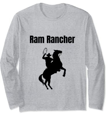 Ram Rancher T-Shirt Cowboy Ram Ranch Meme Langarmshirt