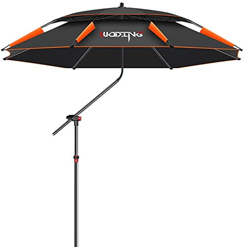 ZJIEX 2.2m Parasol De Plage Anti Vent, Parasol Inclinable avec Protection UV, Housse De Protection Parasol De Jardin avec Ancre De Sable (Color : Black, Size : 240cm/7.8ft)