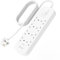 Belkin 8-Outlet Surge Protector Power Strip, Wall-Mountable with 8 AC Outlets, 2M Power Cord, & Green Indicator Light - 2 USB-C Ports w/USB-C PD Fast Charging - 900 Joules of Protection