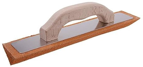 La zappa Frattone in gomma spugna angolare con manico in legno 7 x 35 cm