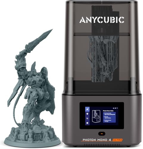 ANYCUBIC Photon Mono 4 Ultra 10K Resin 3D Drucker, 153,4x87x165 mm | 7'' HD Mono Bildschirm und COB Lichtquelle, 120mm/h Schnelle Drucken, Intelligente Erkennung
